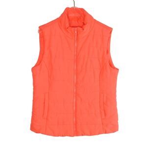 Aeropostale Women's Peach Pink Puffer Vest Large Sleeveless Jacket Large
